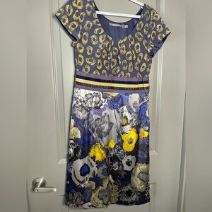 BODEN limited edition SILK elegant floral dress size 8